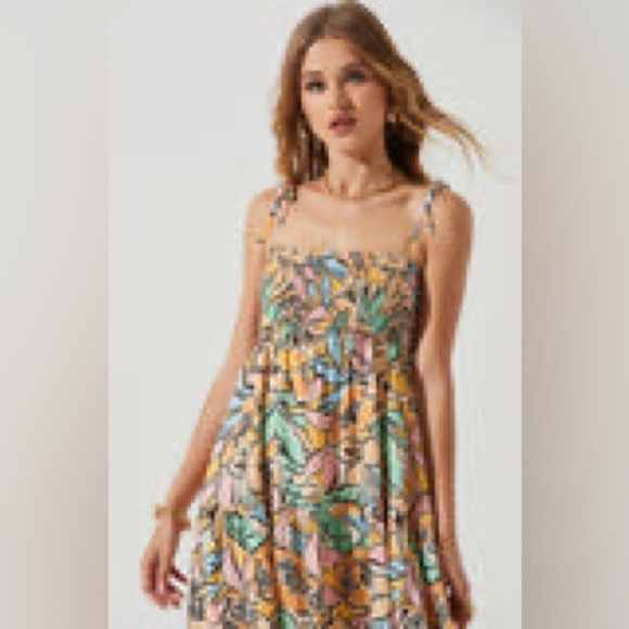 Astr Multicolor Floral Midi Dress - Picture 4 of 12